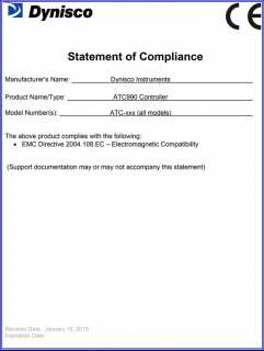Statement of Compliance